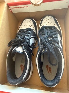 Nike Dunk Low (GS) Wolf Grey/Dark Obsidian Box Label